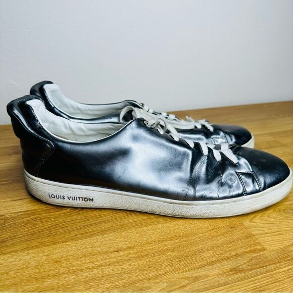 Louis Vuitton Frontrow Metallic Mens Silver Sneakers sz 9 - Picture 1 of 16